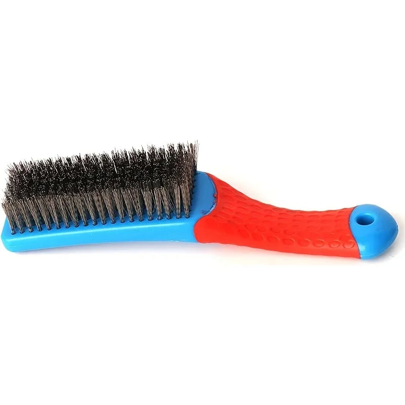 Heavy Duty Stainless Steel Wire Brush with Comfortable Plastic Handle