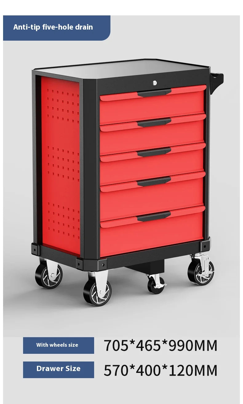 Heavy-Duty 7-Drawer Workshop Tool Cabinet with Lock