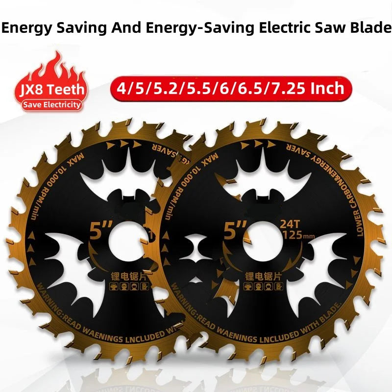 Circular Saw Blade for Wood Cutting – 4" to 7.25" Electric Woodworking Saw Blade 24T Alloy 110–185mm