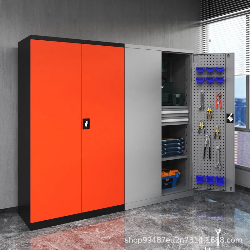 Industrial-Grade Heavy Tool Cabinet – Thickened Steel Factory Workshop