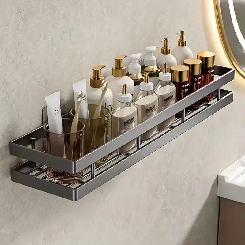 Non drilling bathroom rack, shower room, bathroom space