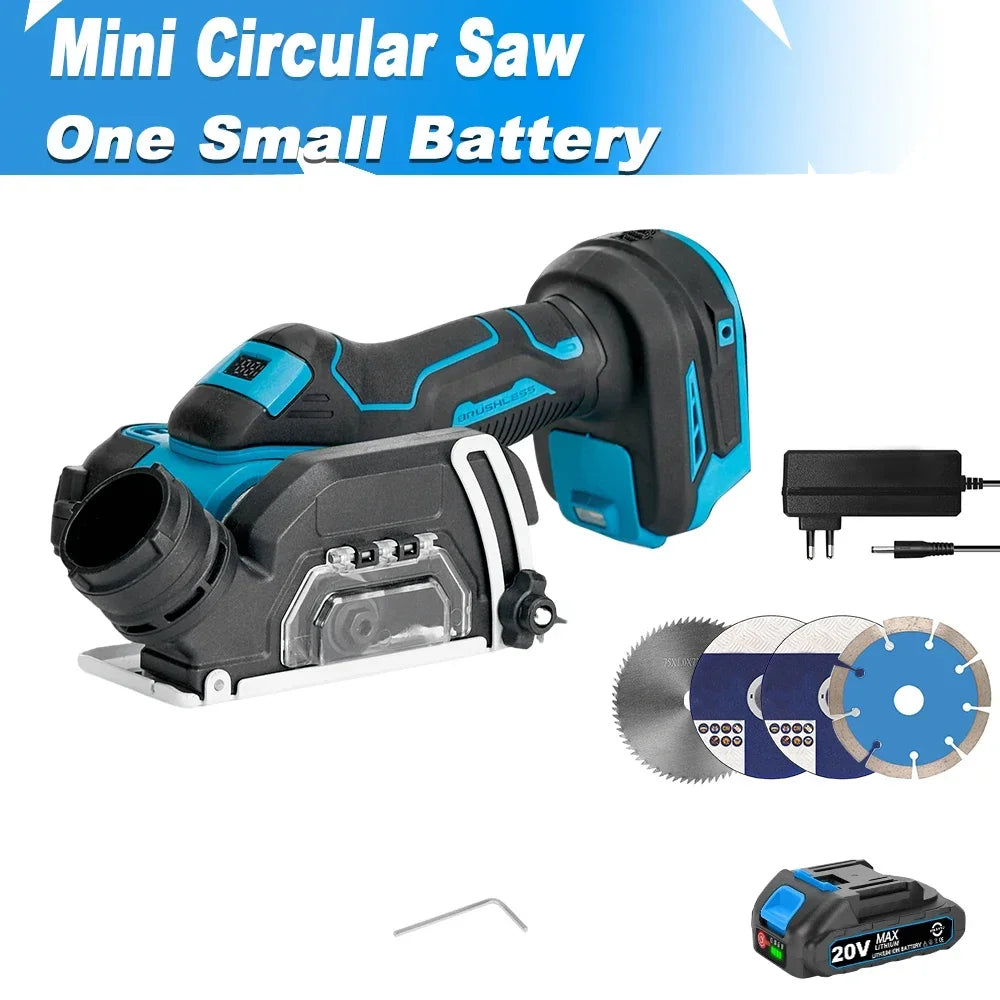 ONEKFYFD 3" Mini Brushless Cordless Circular Saw – Makita 18V Battery