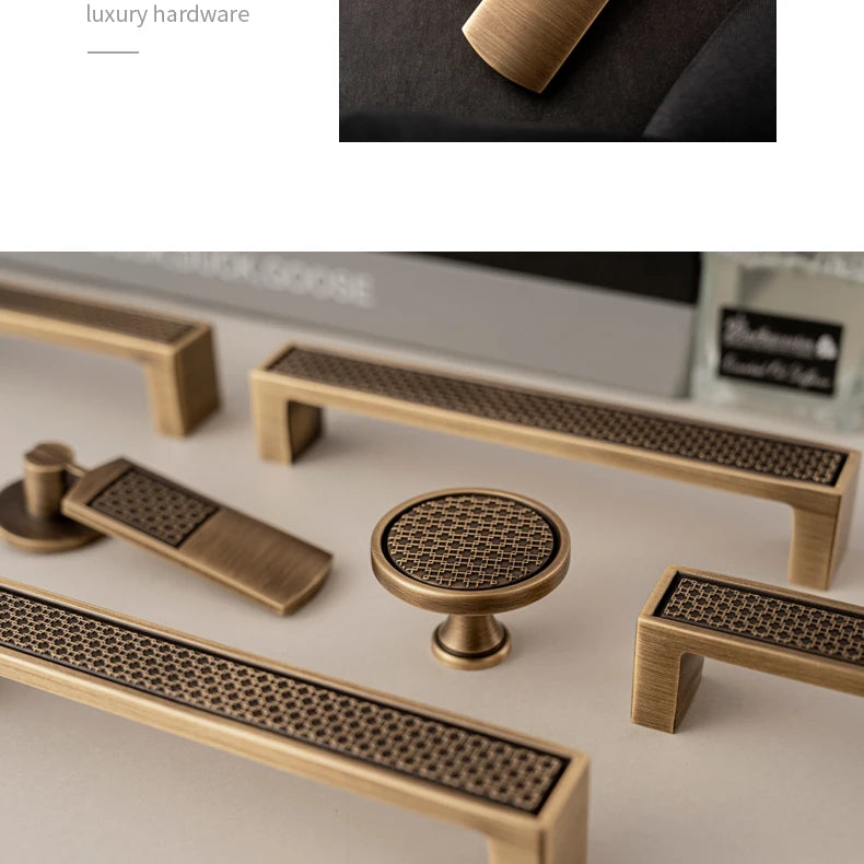 Santaya Antique Brass Handle Luxury Bronze Pull Kitchen Cabinet
