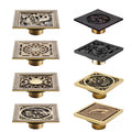 Brass Shower Drain Bathroom Floor Drain Washing Machine Waste Drain...