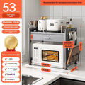Countertop Kitchen Storage Rack – Microwave, Oven & Rice Cooker Shelf