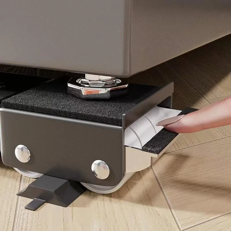 Retractable Refrigerator Base With Wheels Adjustable Stand