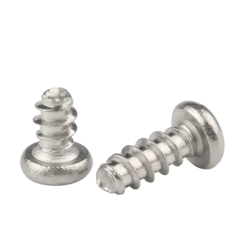 M1 M1.2 M1.7 M2 M2.6 M3 M4 M5 304 Stainless Steel Cross Round Head