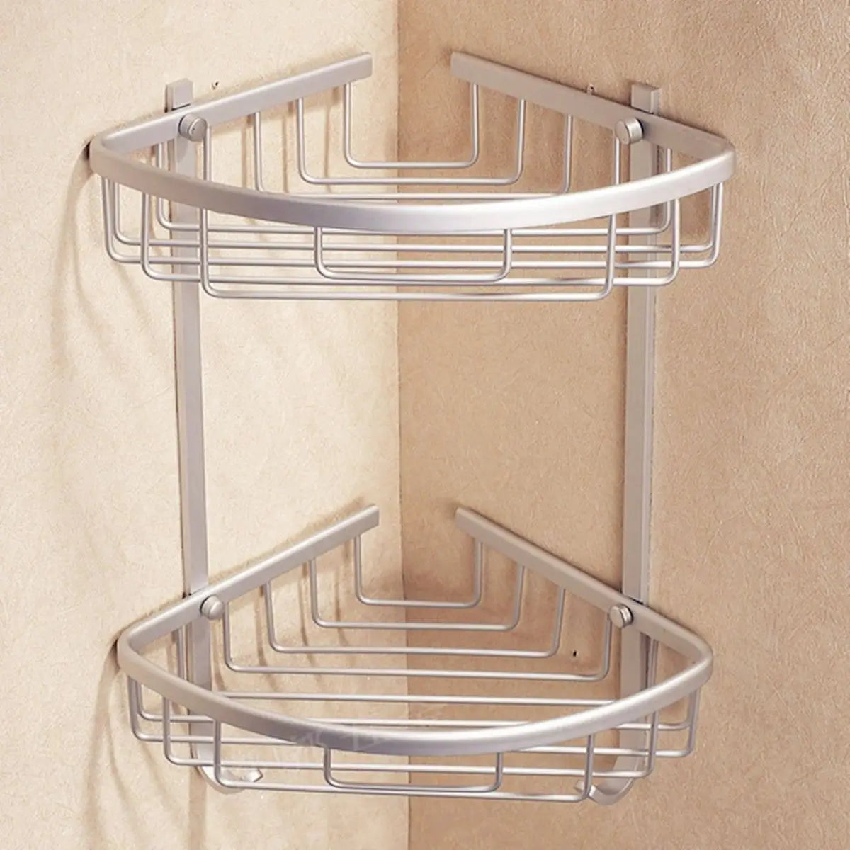 Bathroom Shelves Aluminum Shower Triangular Rack Storage Corner Shelf