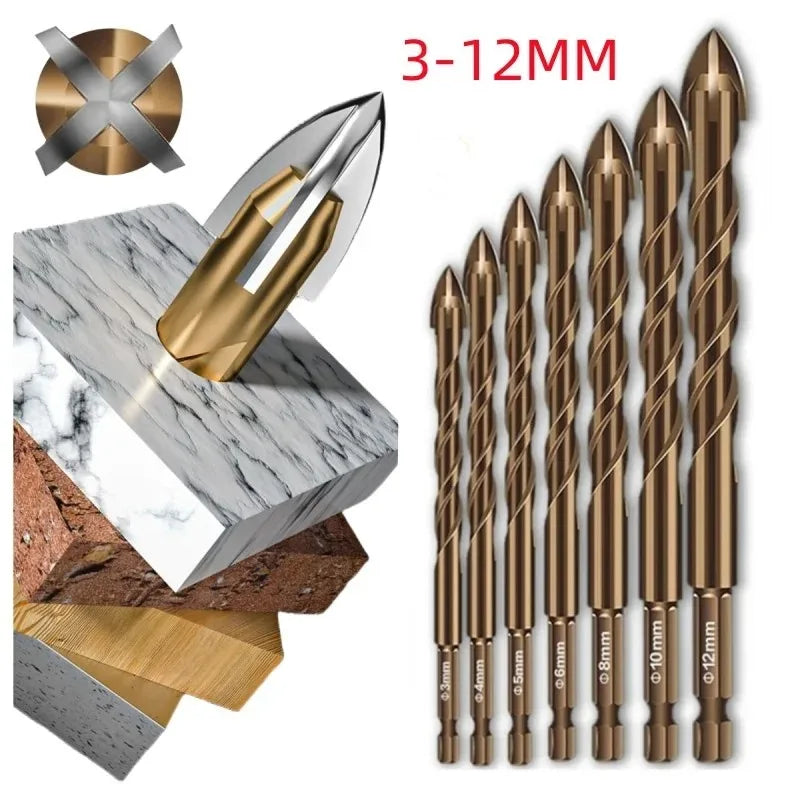 Masonry Concrete Drill Bits For Glass Ceramic Tile Brick Plastic Wood