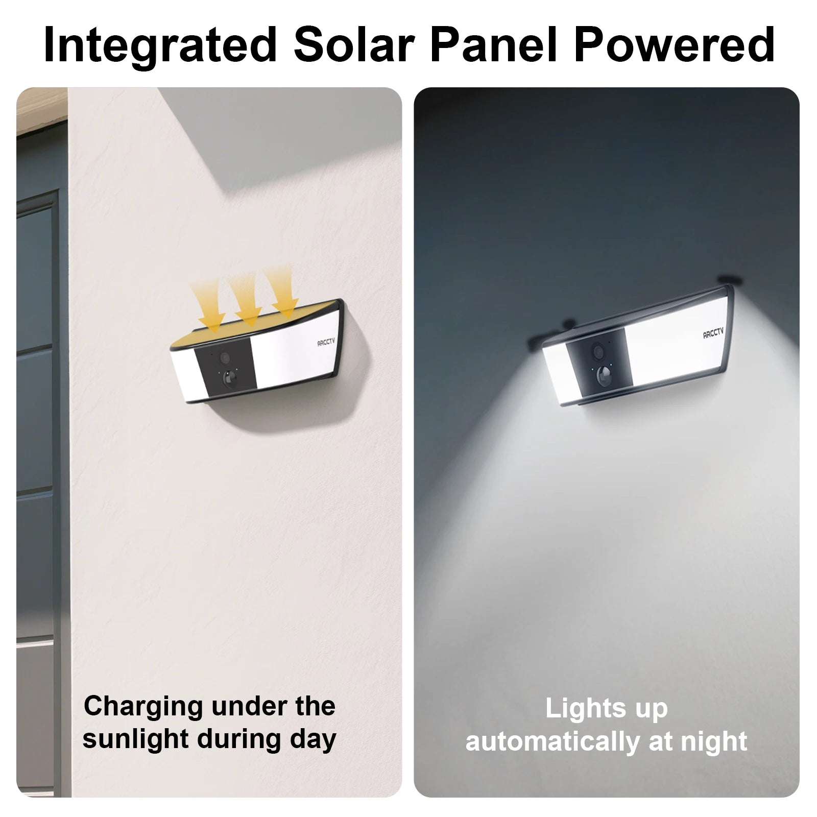 ARCCTV 2K WiFi Solar Camera Security Outdoor Wireless Floodlight