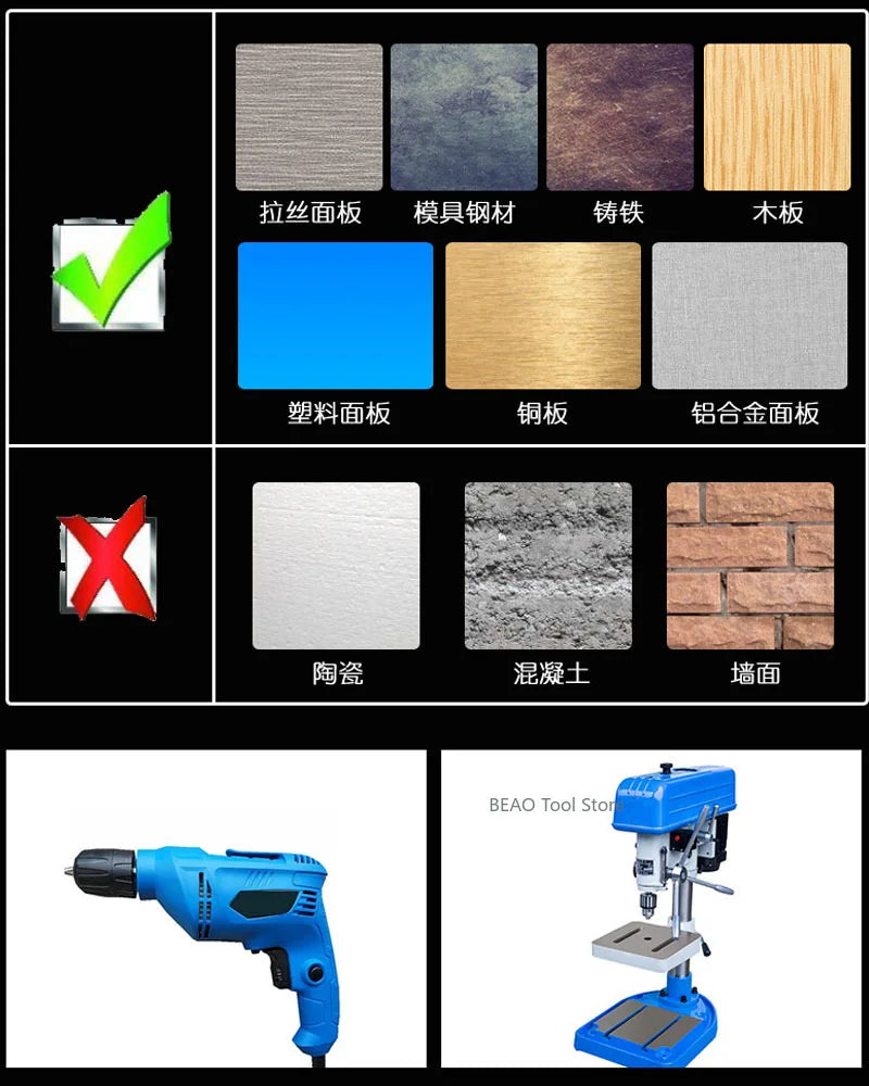 3-12mm Tungsten steel carbide bit iron stainless steel plate metal
