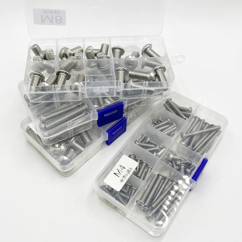 M2 M2.5 M3 M4 M5 M6 M8 M10 Button Head Socket Cap Machine Bolts Screw