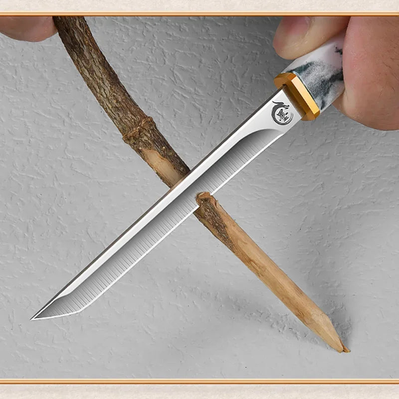 Barbecue Utility Knife Slicing Fish Fruit Steak Knife Plastic Handle