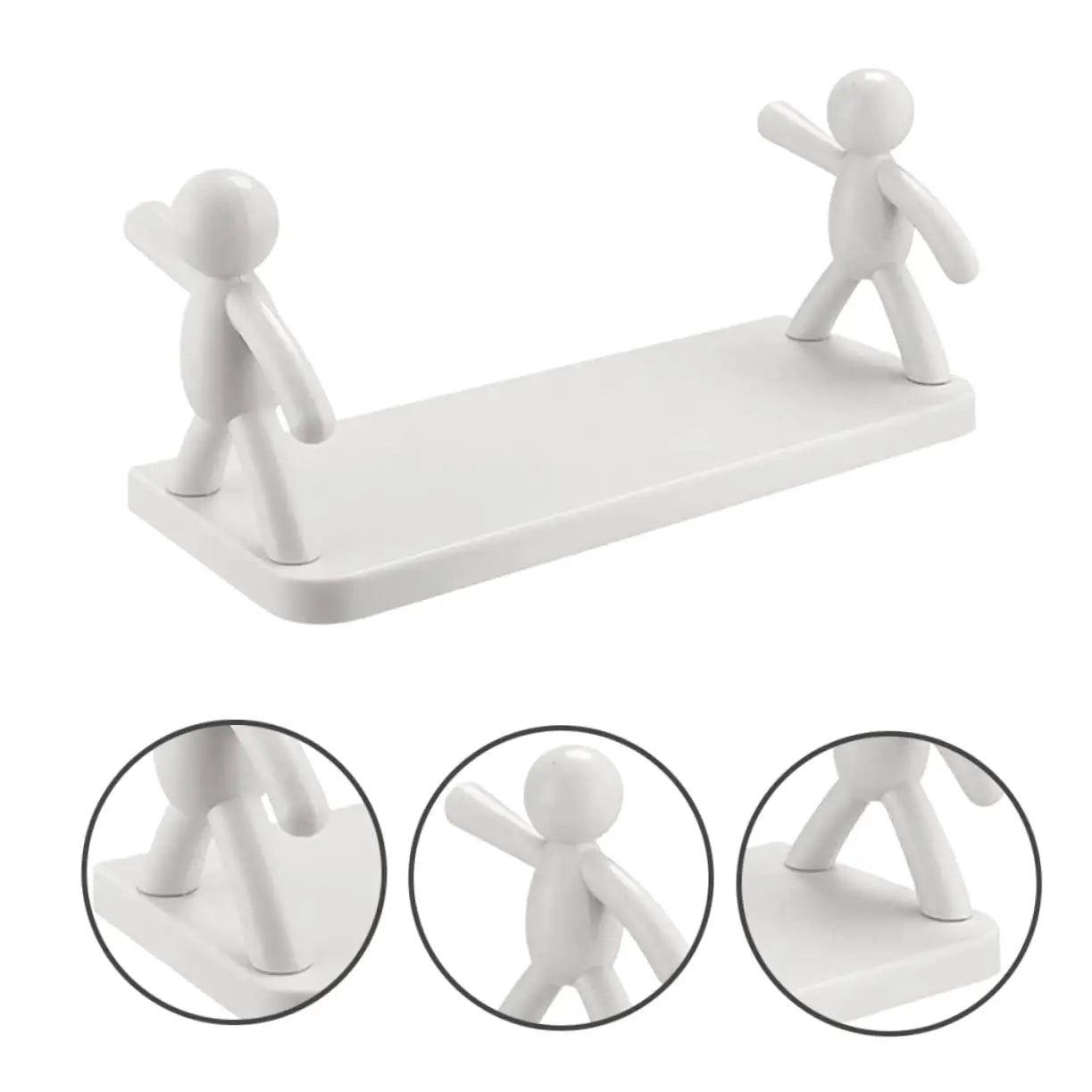 FZCSPEED Cartoon Doll Storage Rack - Self-adhesive Bathroom Wall Rack