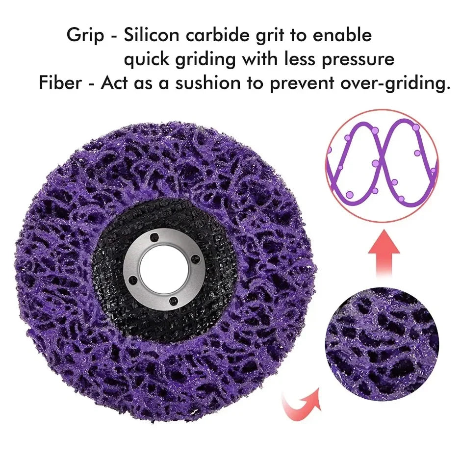 Poly Strip Disc & Grinding Wheel 100/115/125mm – Paint & Rust Removal