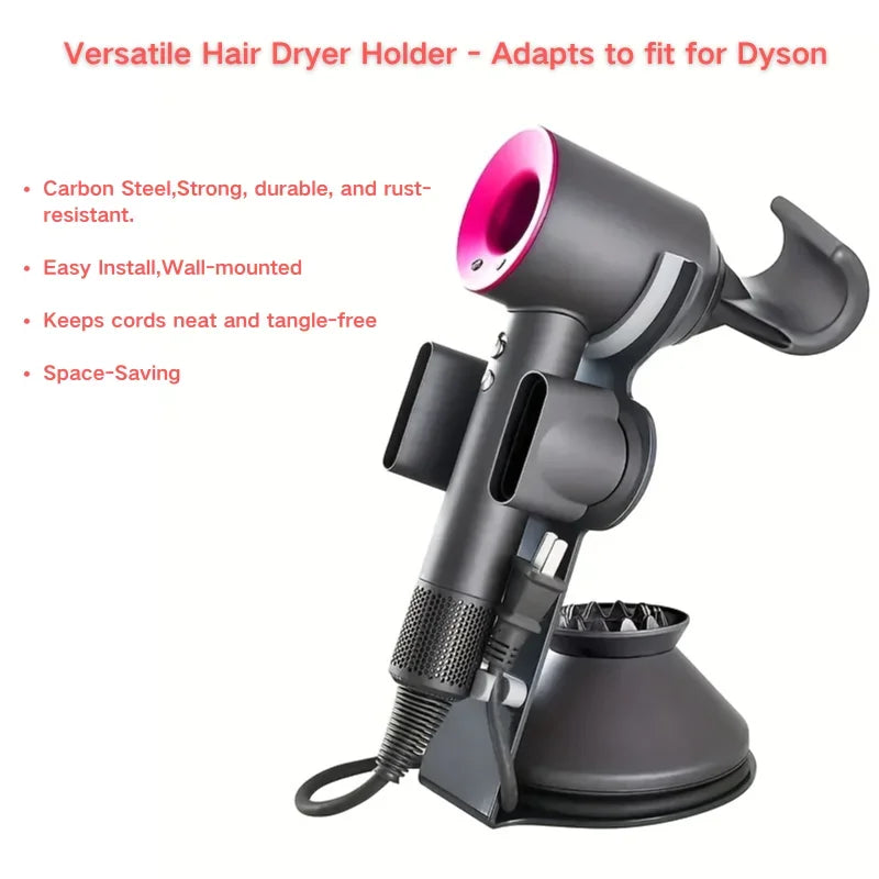 Hair Dryer Holder for Dyson Supersonic Wall-Mounted Stand with Cabl...