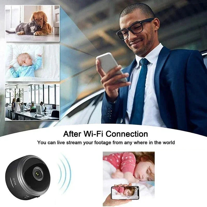 A9 Mini Smart Camera WiFi Remote Wireless Monitoring 1080p Ip Camara
