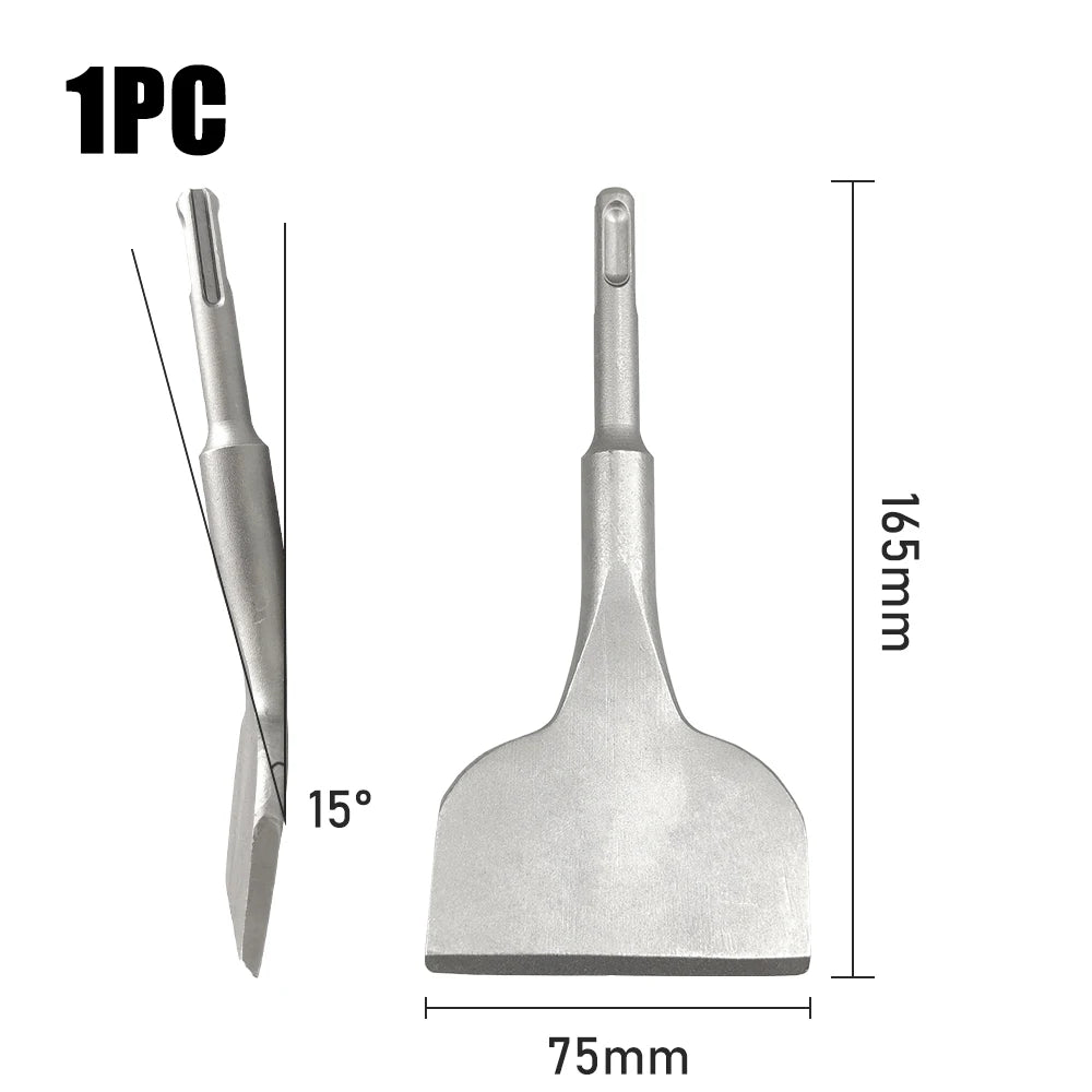 SDS Plus Electric Hammer Chisel Set — 5-Piece Tile Shovel, Point &
