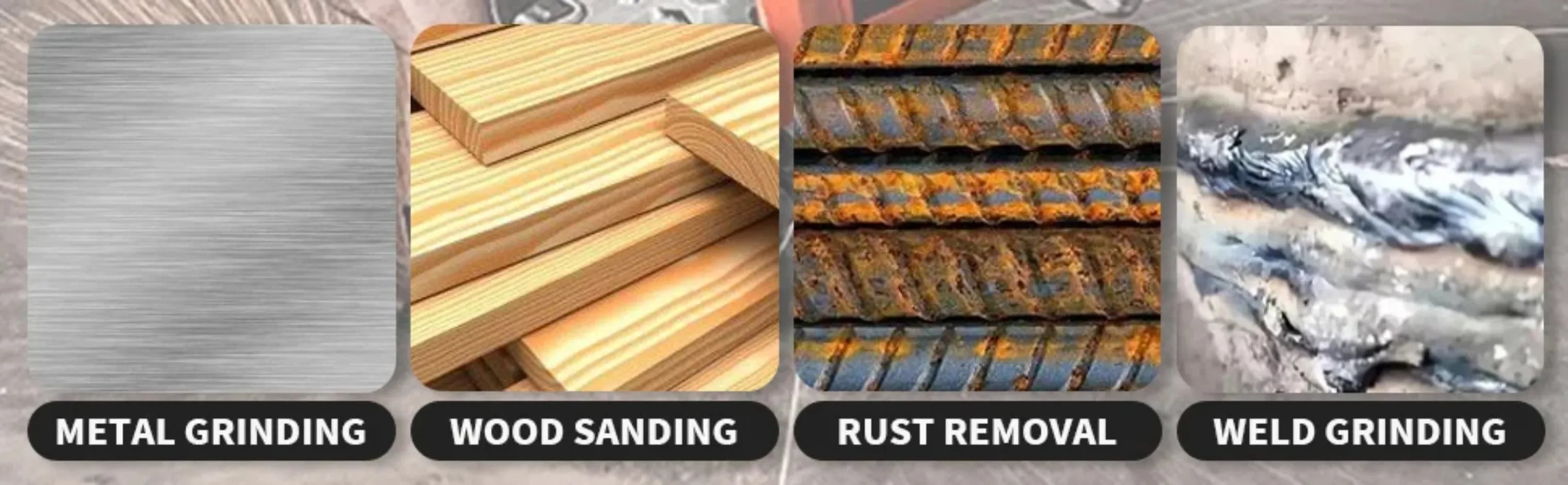 Poly Strip Disc & Grinding Wheel 100/115/125mm – Paint & Rust Removal