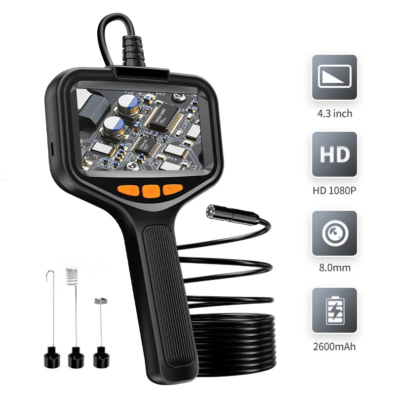 Single & Dual Industrial Endoscope Camera 4.3'' LCD Digital Handheld