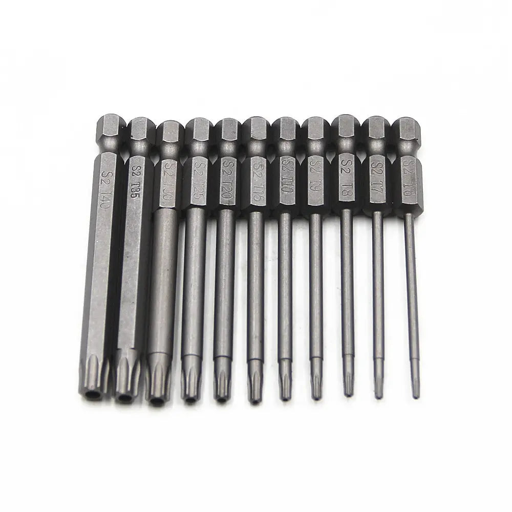 12Pcs Hex Bits Driver Tamper Proof Security Drill Magnetic Bit Set