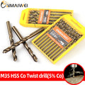 M35 Cobalt HSS Twist Drill Bit Set — 5 or 10 Pack, 1mm to 13mm for ...