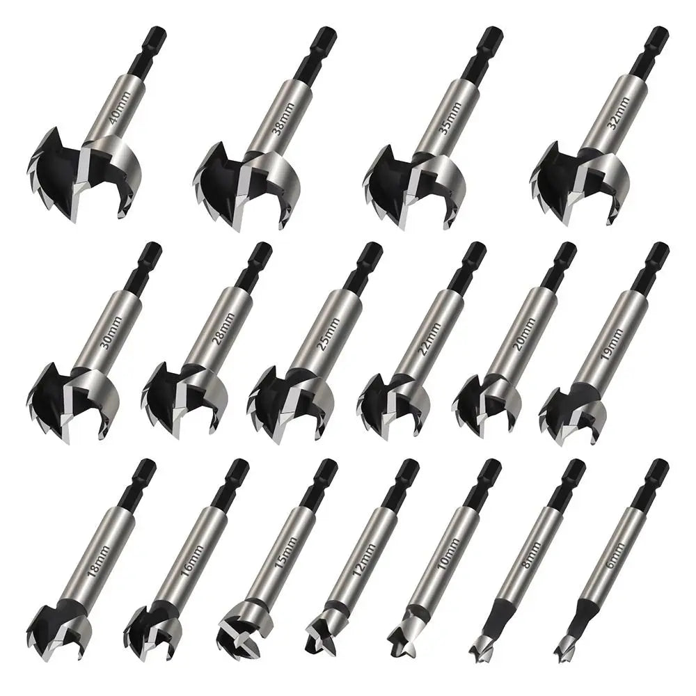 High Carbon Steel Forstner Boring Drill Bits Multi-Tooth 1/4