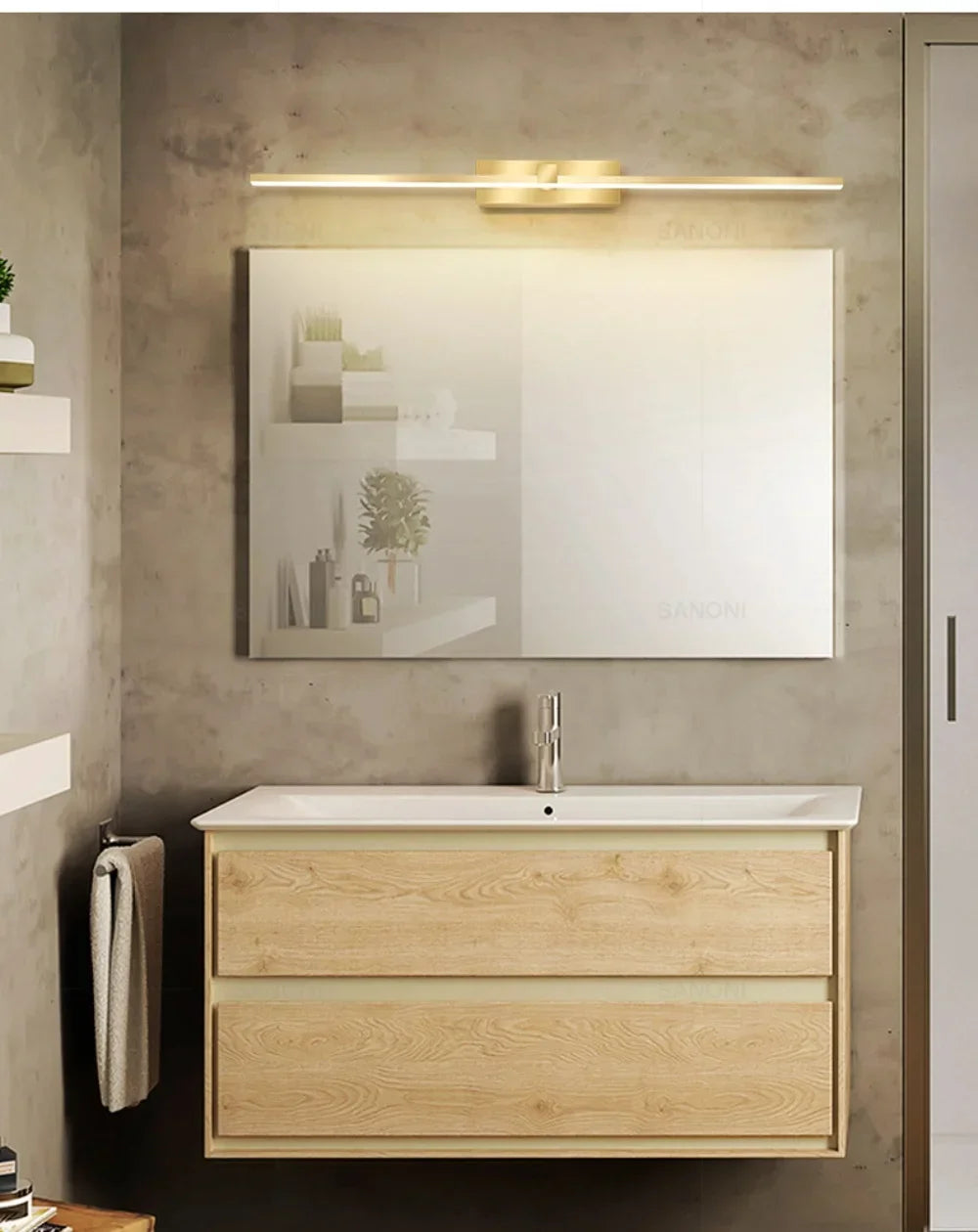 Modern LED Wall Lamp For Bedroom Bedside Hallway Bathroom Makeup
