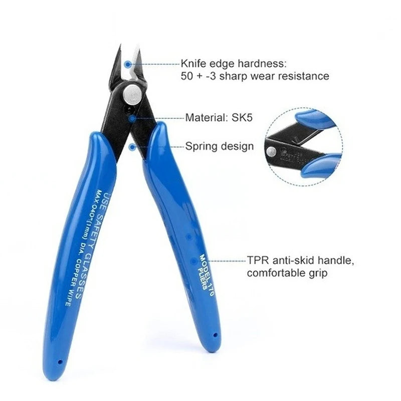 Diagonal Pliers Carbon Steel Pliers Electrical Wire Cable Cutters