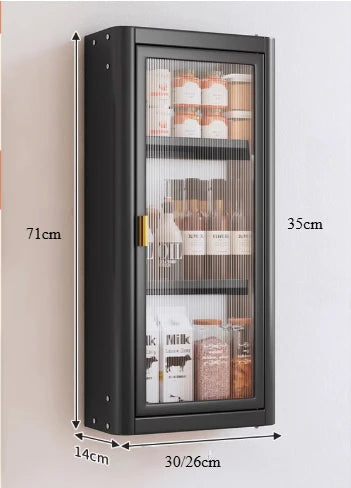 Wall-Mounted Kitchen Condiment Storage Rack – Oil, Salt & Sauce