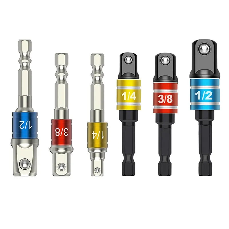 3PC Color Hexagon Screw Screwdriver Changeover Extension Square Head