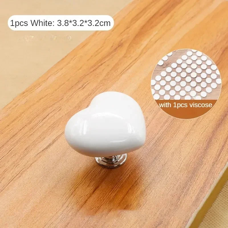 Handle Toilet Press Button Heart Shaped Press Tank Push Switch Toilet