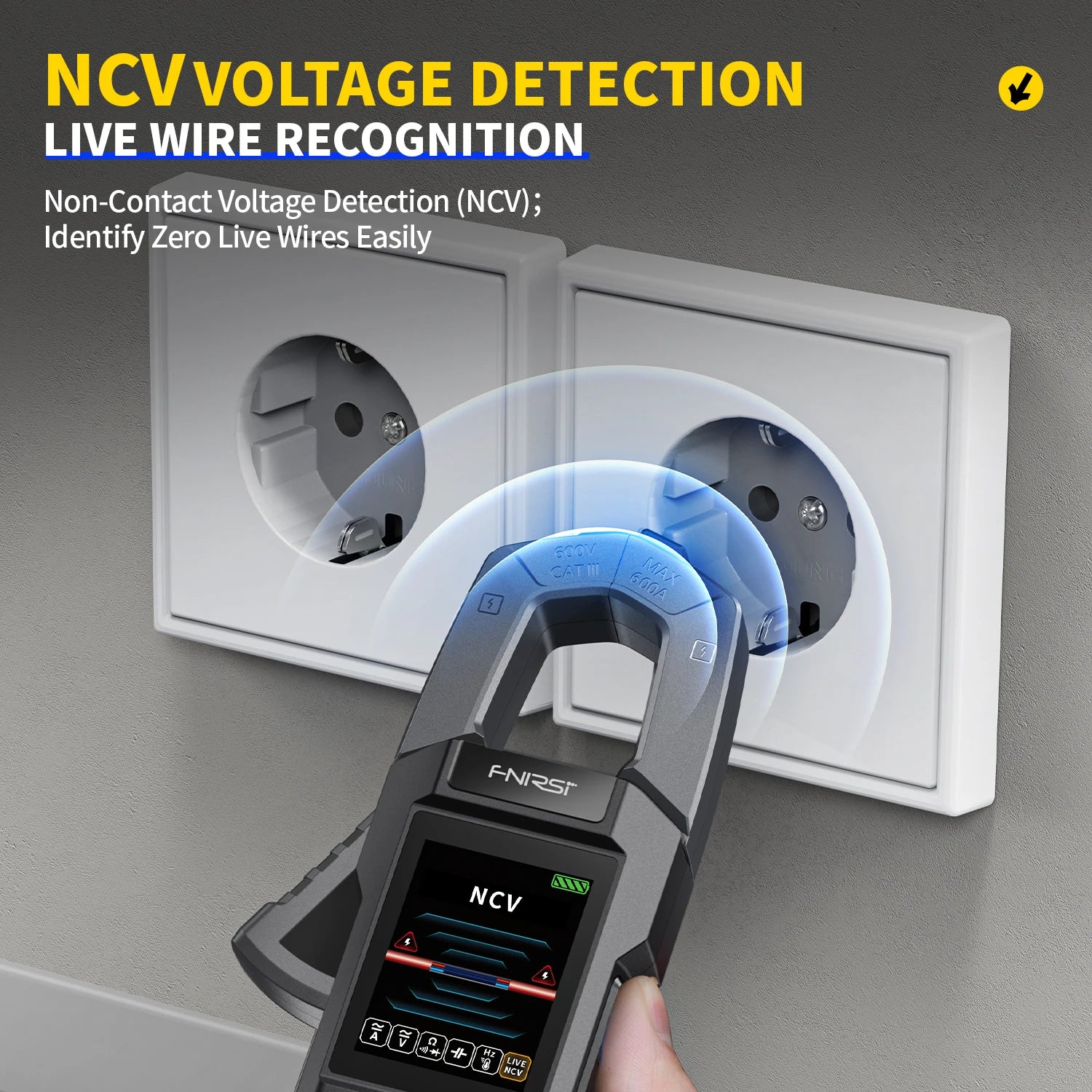 FNIRSI DMC-100 10000 Counts DC AC Current USB rechargeable Clamp