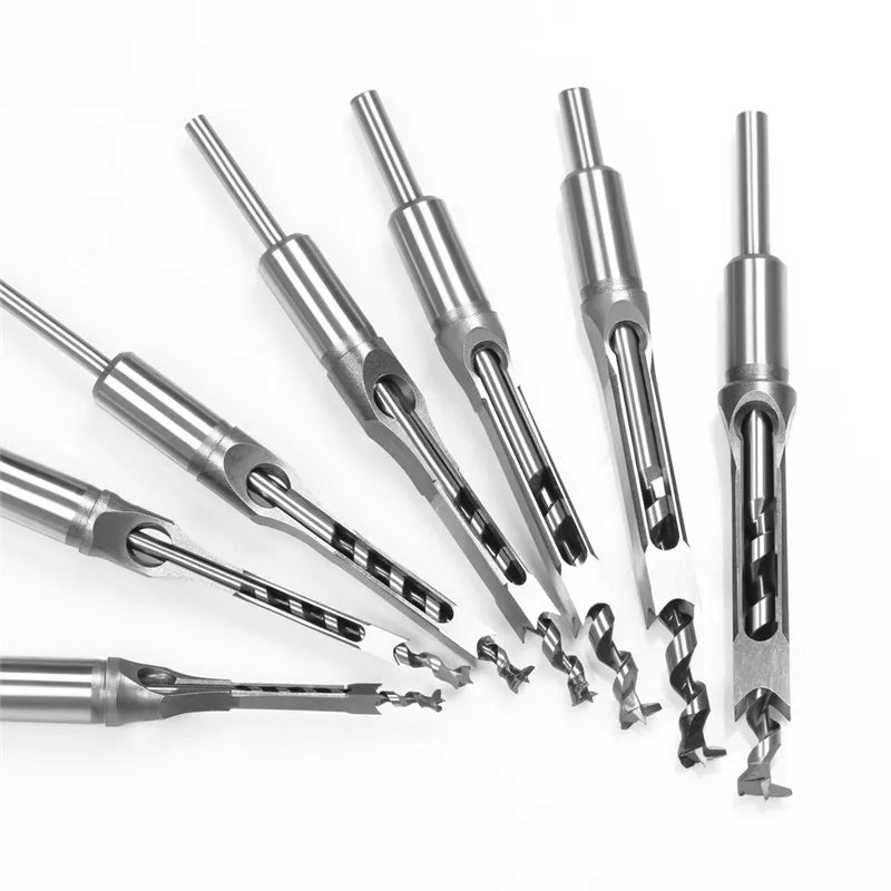 6-16mm HSS Square Hole Drill Woodworking Drill Tools Auger Mortising
