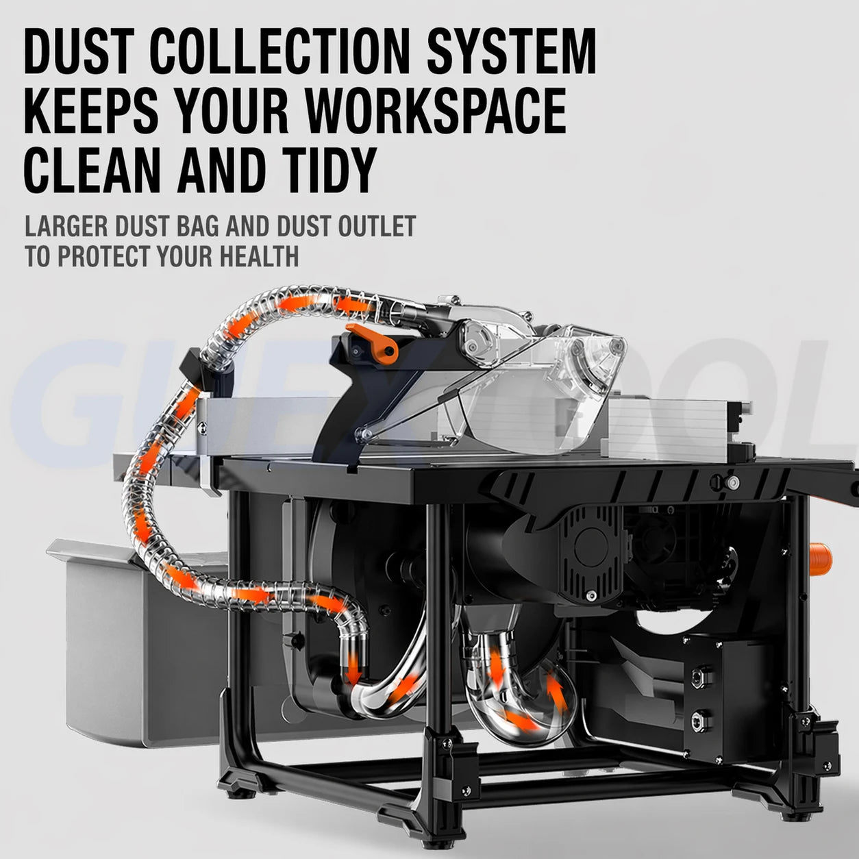 High-Precision Dust-Free Push Table Saw – Extendable Woodworking Bench