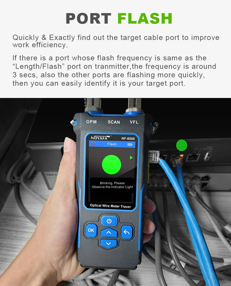 NOYAFA NF-8508 Network Cable Tester – PoE Checker, Wire Tracker