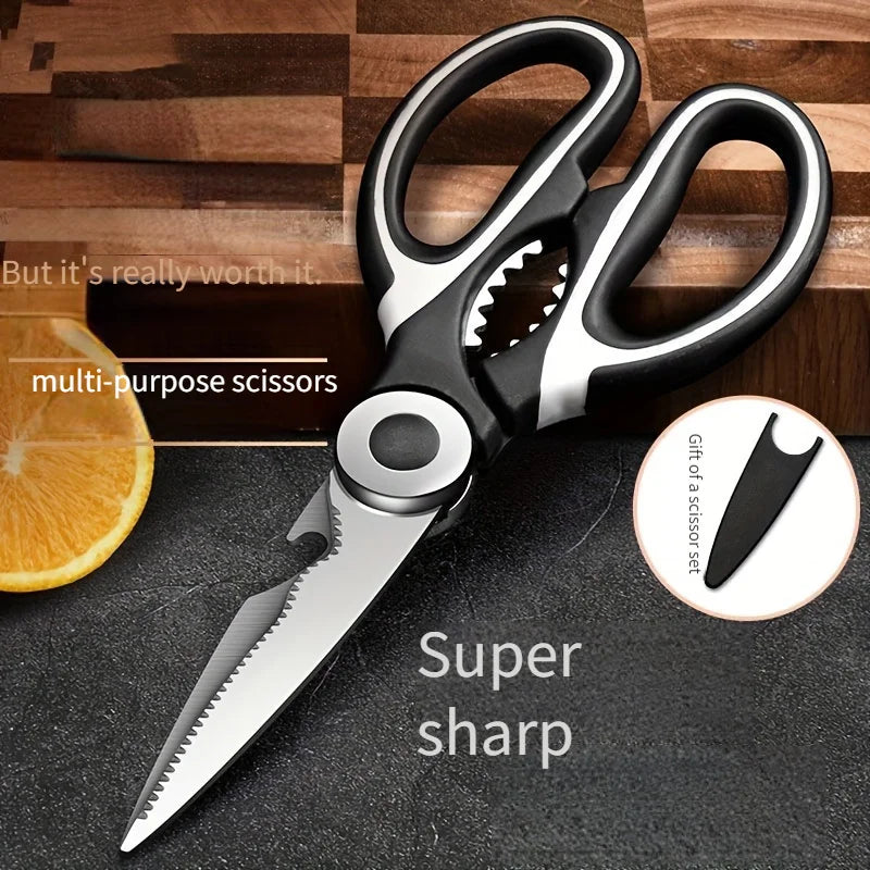 Multifunctional kitchen scissors Household fish cutting meat scissors