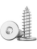 CA 304 Stainless Steel Large Flat Head Plum Tapping Screw Thin Head...