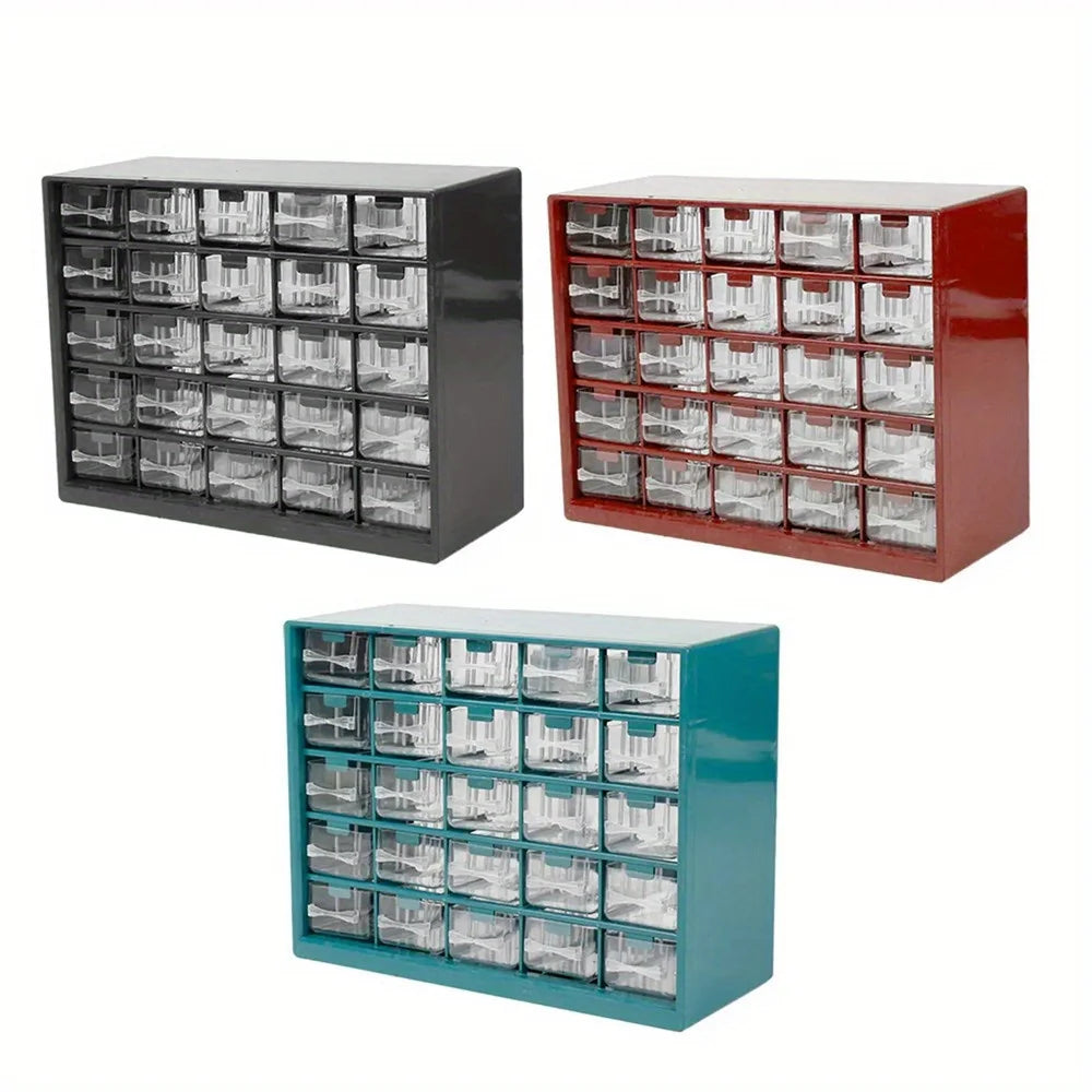 25 Multi-grid Drawer Parts Box Wall-mounted Screw Classification