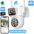 8MP 4K Outdoors Wifi Camera Dual Lens Security PTZ IP Camera 5X