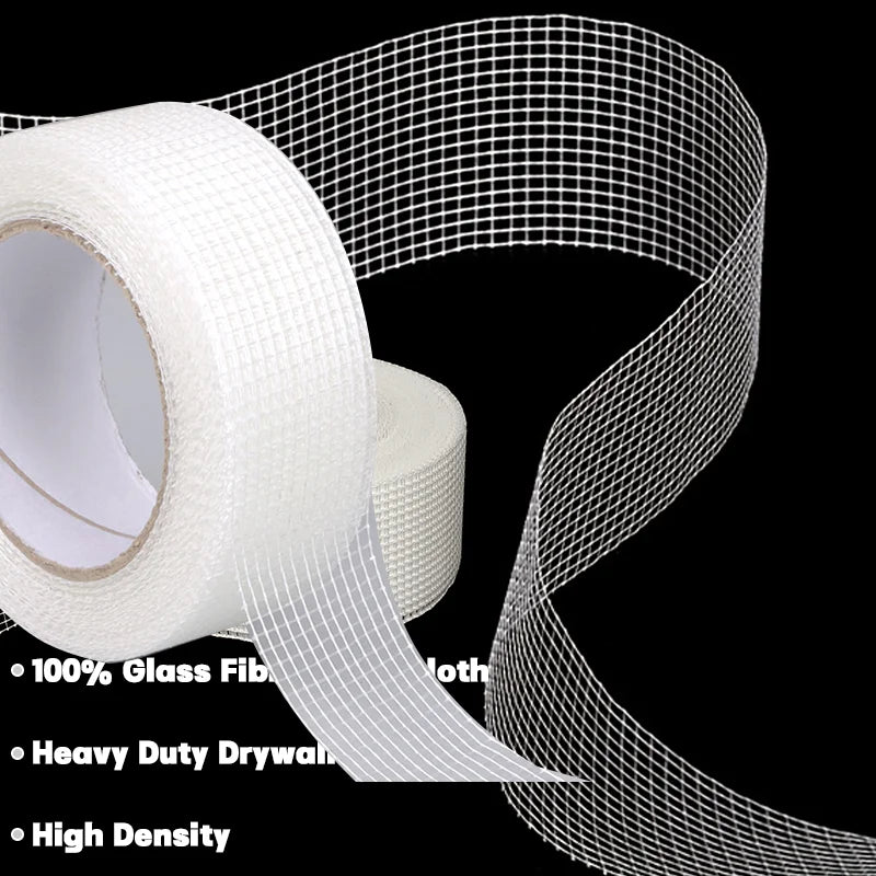 1/2/3Roll 4.5cmx25m Fiberglass Tape Anti-crack Self-adhesive Mesh