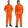 Men Women Resistant Work Coveralls Long Sleeve Multi-pockets Jumpsuit