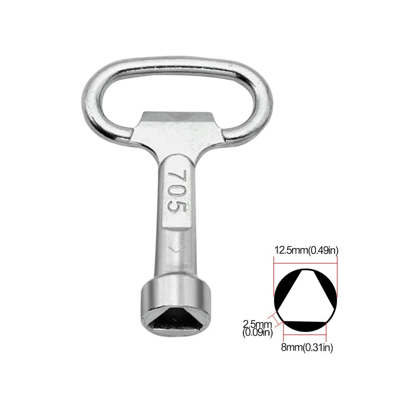 1 Way Service Utility Key Key Plumber Keys Triangle For Gas Electric