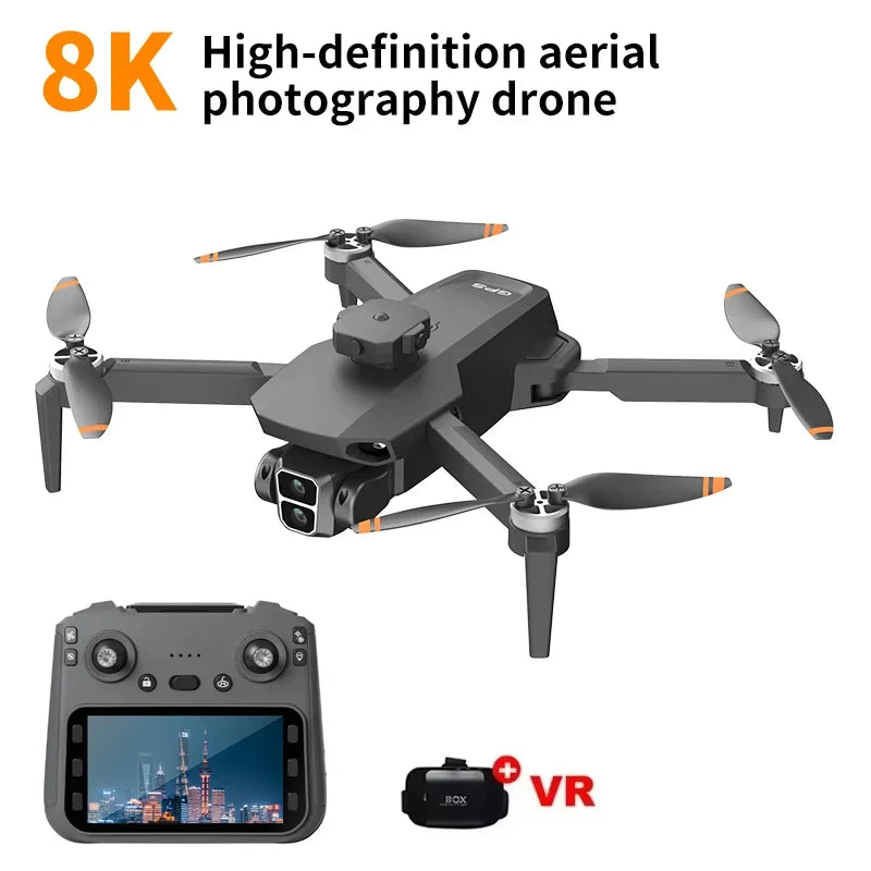 L106 Drone 8K HD Dual-Camera 5G WIFI FPV Brushless Motor Obstacle