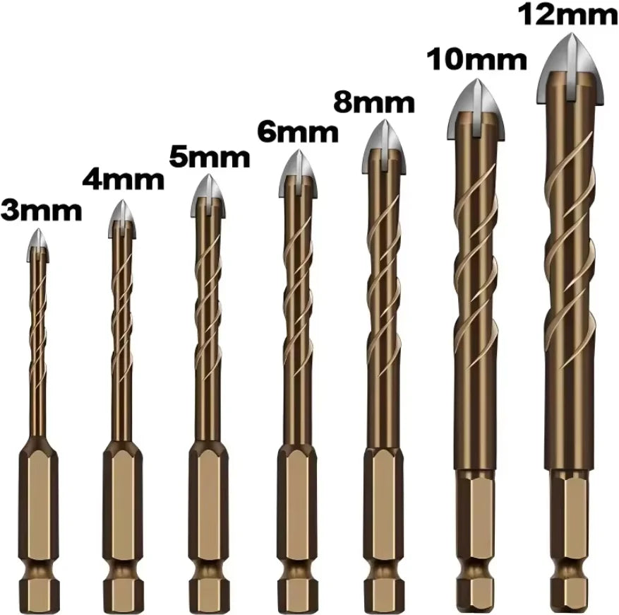 4/7PCS Industrial Grade EU Standard Four Flute Sawtooth Eccentric