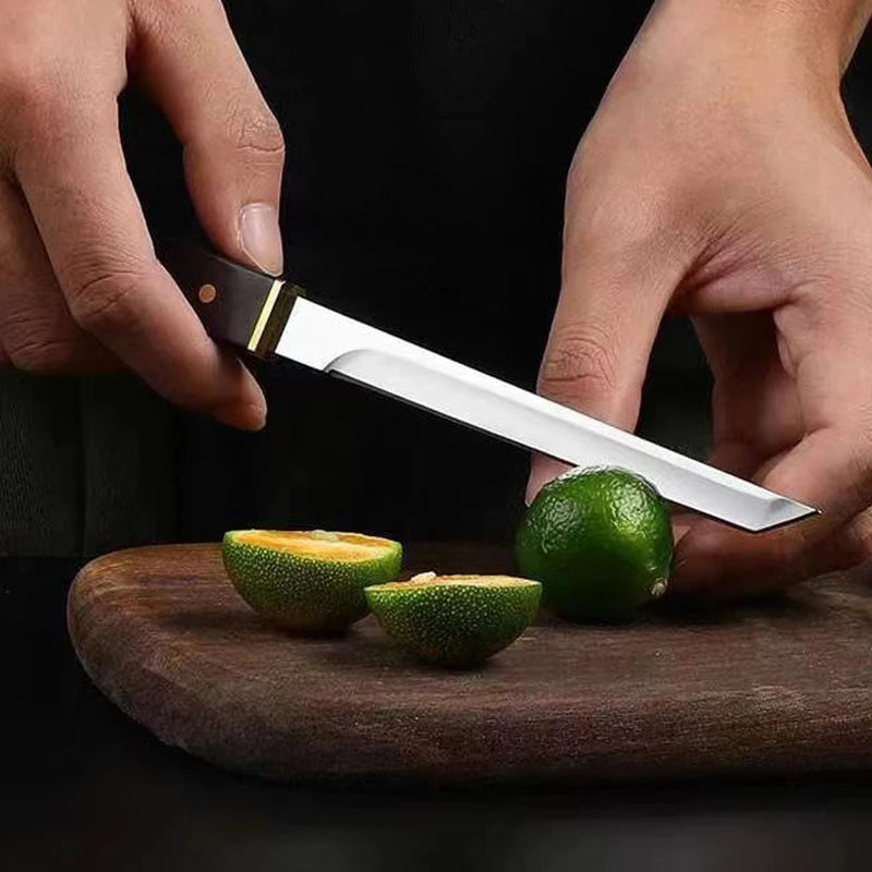 Barbecue Utility Knife Slicing Fish Fruit Steak Knife Plastic Handle