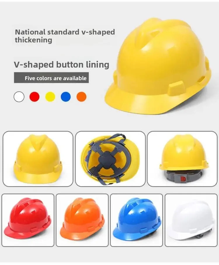 Thickened Glass Steel Safety Helmet – Construction Site Hard Hat