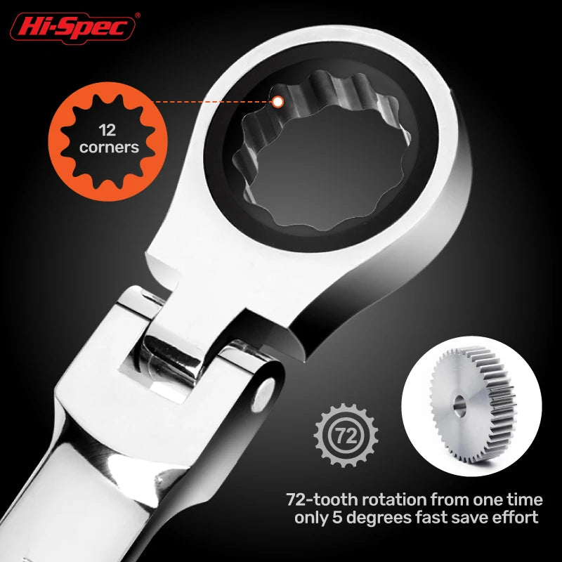 Adjustable Torque Ratchet Spanner Set 8-19Mm Universal Torx Keys For
