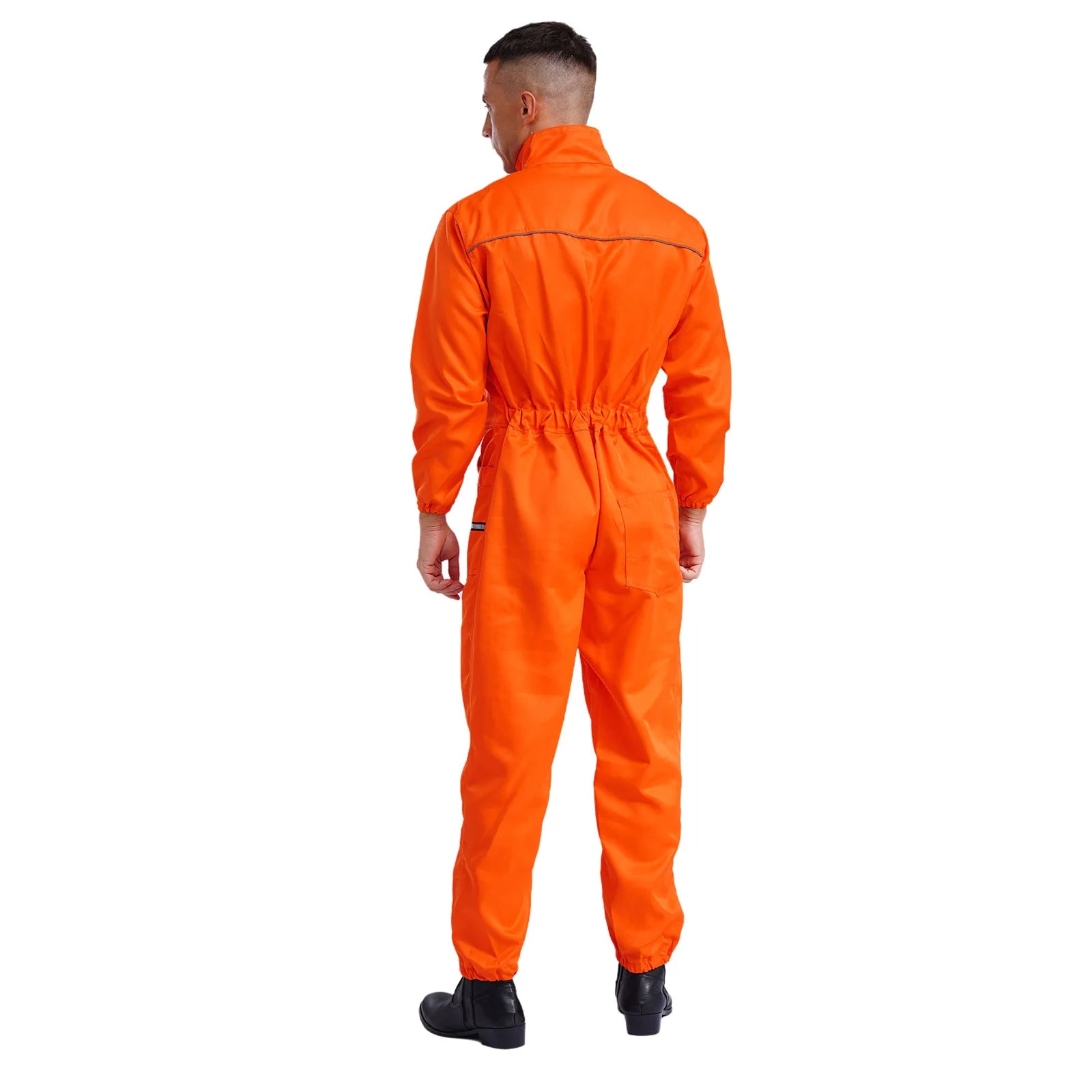 Men Women Resistant Work Coveralls Long Sleeve Multi-pockets Jumpsuit