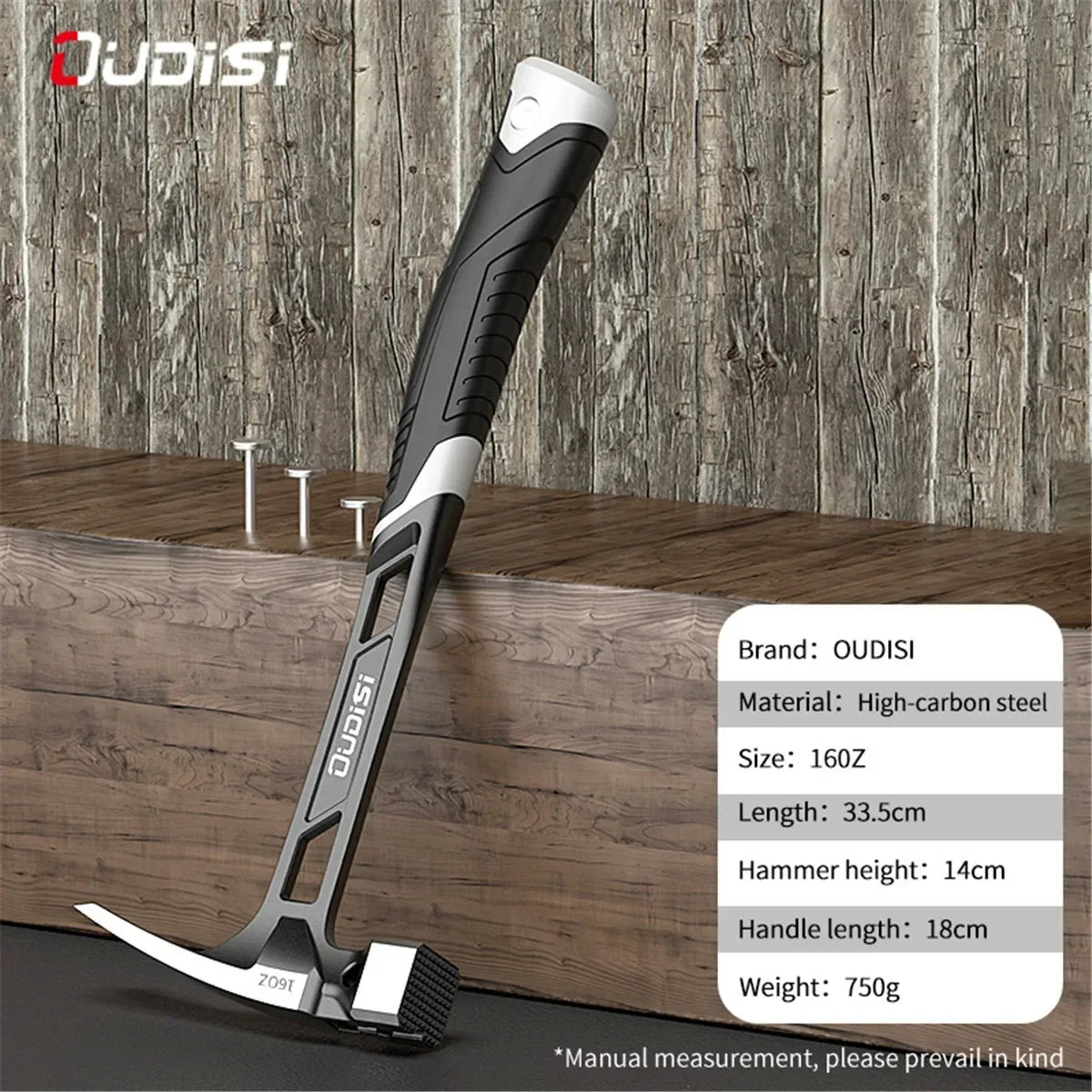 Multifunction Magnetic Claw Hammer for Woodworking Non-slip